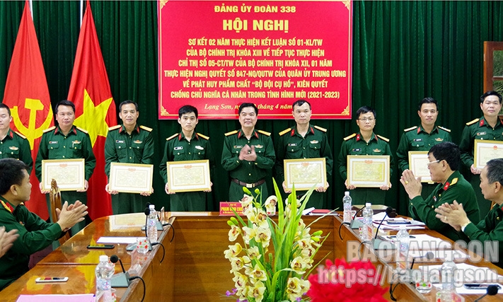 Đoàn 338 học tập và làm theo gương Bác