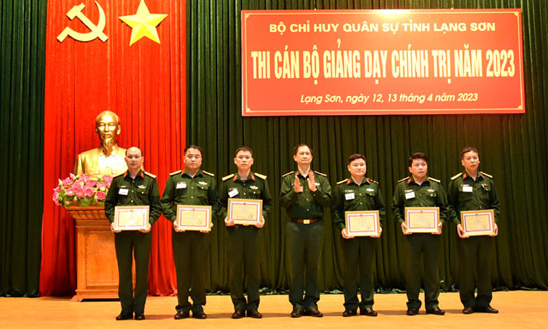 51 thí sinh tham gia hội thi cán bộ giảng dạy chính trị năm 2023