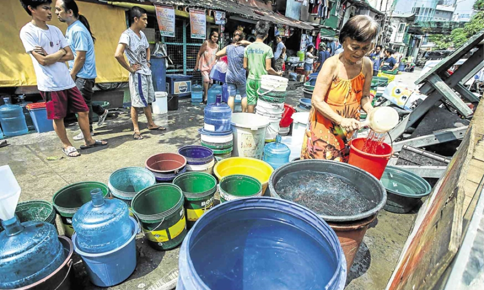 Hàng triệu hộ gia đình Philippines đối mặt với khủng hoảng nước