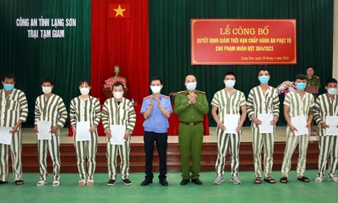 38 phạm nhân được giảm án đợt 30/4/ 2023