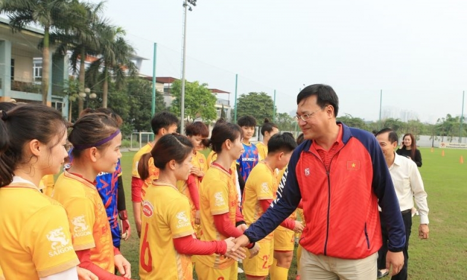 Đội tuyển nữ Việt Nam quyết tâm bảo vệ huy chương vàng SEA Games