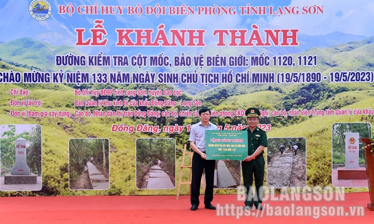 Khánh thành công trình đường kiểm tra cột mốc