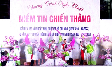 Hữu Lũng tổ chức chương trình nghệ thuật “Niềm tin chiến thắng”