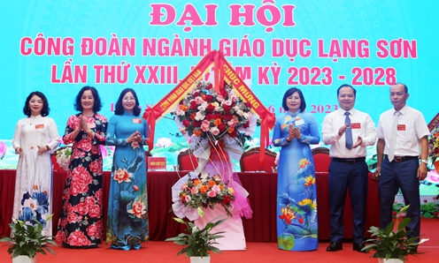 Đại hội công đoàn ngành giáo dục tỉnh Lạng Sơn lần thứ XXIII, nhiệm kỳ 2023 - 2028