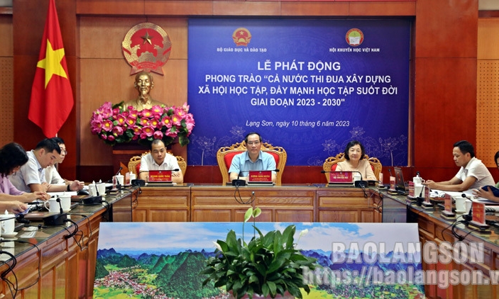 Phát động phong trào “Cả nước thi đua xây dựng xã hội học tập, đẩy mạnh học tập suốt đời giai đoạn 2023