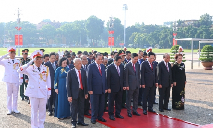 Lãnh đạo Đảng, Nhà nước vào Lăng viếng Chủ tịch Hồ Chí Minh nhân dịp Quốc khánh