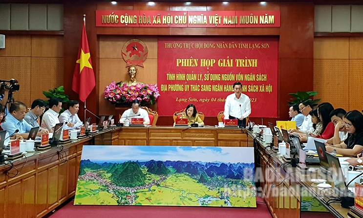 tình hình quản lý, sử dụng nguồn vốn ngân sách địa phương uỷ thác sang Ngân hàng Chính sách xã hội và