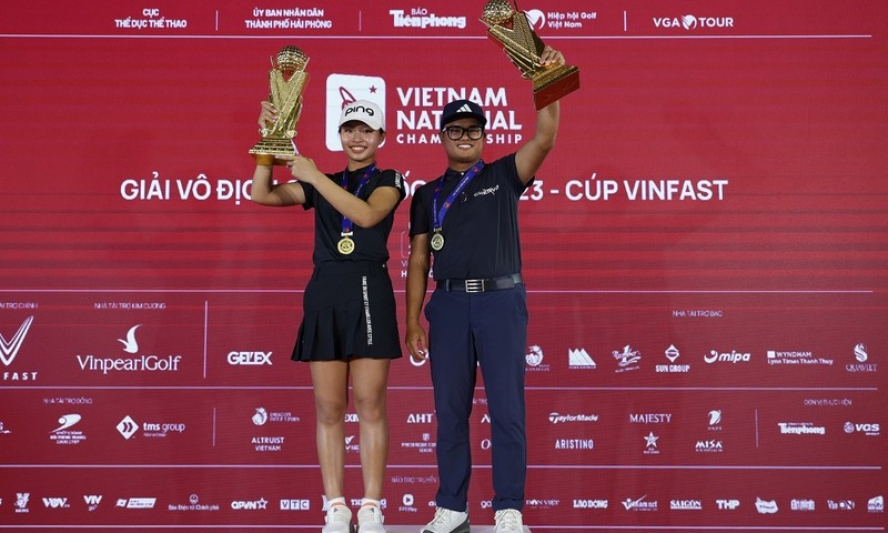 Nhất Long và Chúc An vô địch Giải golf quốc gia