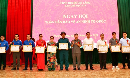 Xã Thượng Cường, huyện Chi Lăng tổ chức điểm Ngày hội Toàn dân Bảo vệ an ninh Tổ quốc