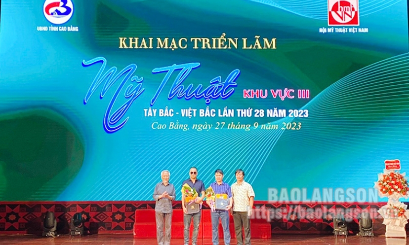 Lạng Sơn đạt giải B Triển lãm mỹ thuật khu vực III Tây Bắc - Việt Bắc lần thứ 28