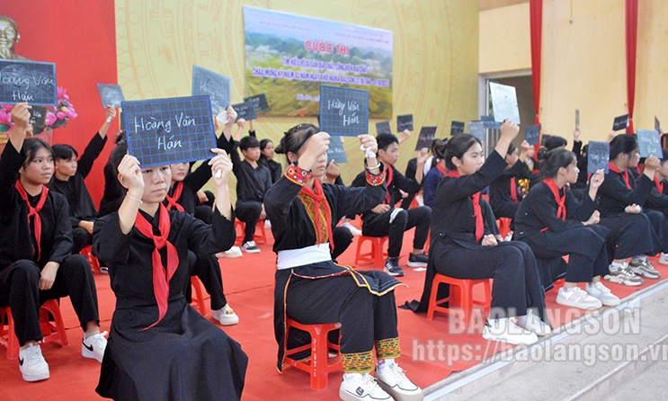 300 học sinh tham dự cuộc thi tìm hiểu về di sản địa chất, công viên địa chất và ngày khởi nghĩa Bắc