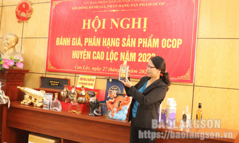 Cao Lộc: Tổ chức đánh giá, phân hạng sản phẩm OCOP năm 2023