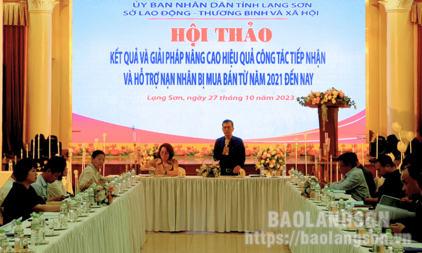 Hội thảo đánh giá kết quả và giải pháp nâng cao hiệu quả công tác tiếp nhận và hỗ trợ nạn nhân bị mua