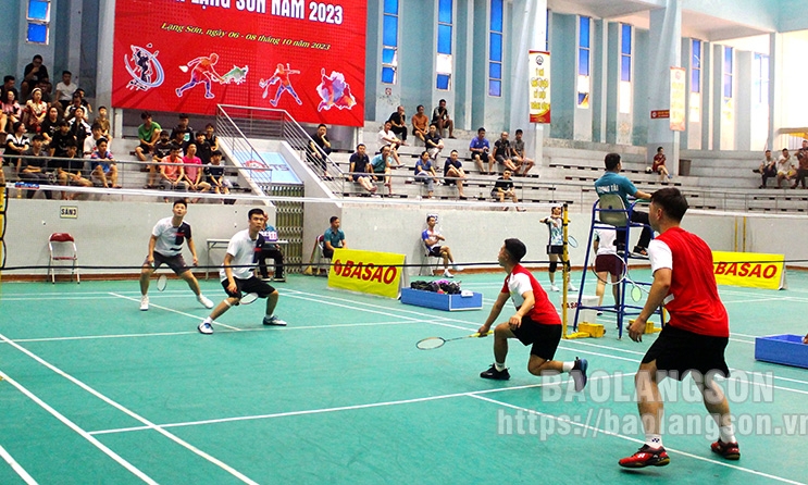 Vận động viên thành phố Lạng Sơn xuất sắc đoạt 4/7 huy chương vàng tại Giải vô địch cầu lông tỉnh năm