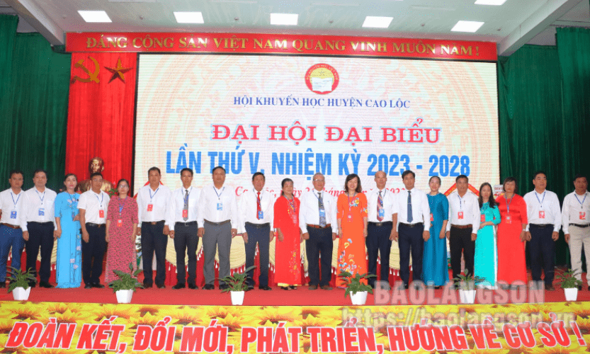 Đại hội đại biểu Hội Khuyến học huyện Cao Lộc khóa V, nhiệm kỳ 2023 – 2028
