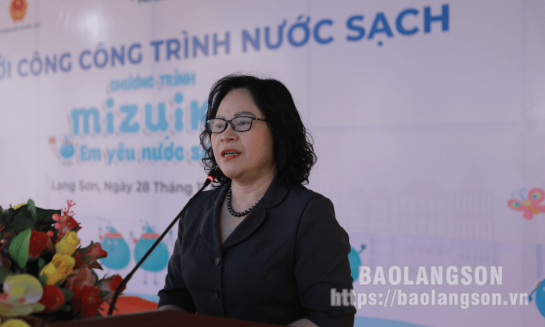 Khởi công Công trình nước sạch thuộc chương trình "Mizuiku - em yêu nước sạch” tại Văn Quan