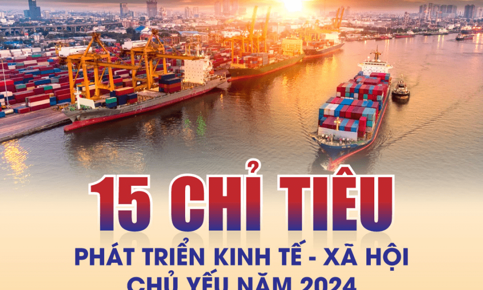 15 chỉ tiêu phát triển kinh tế - xã hội chủ yếu năm 2024
