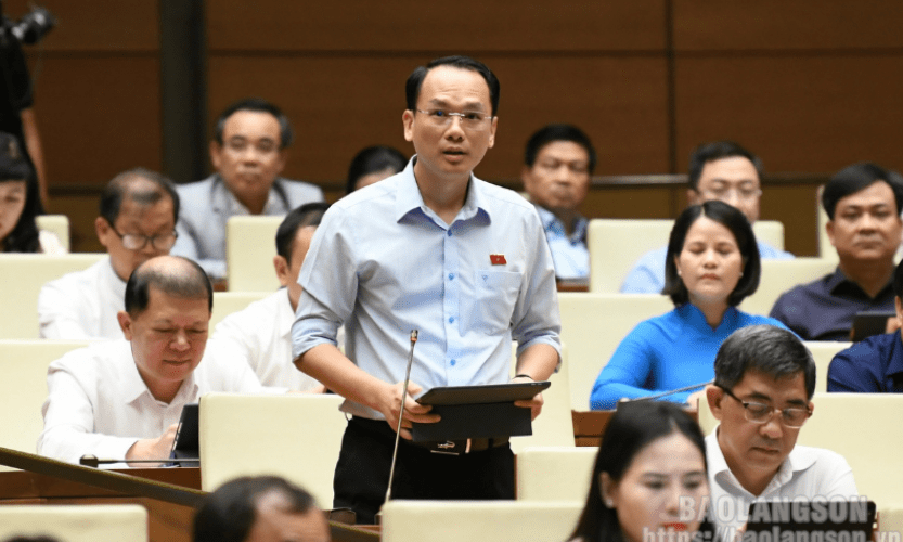 Kỳ họp thứ sáu Quốc hội khóa XV: ĐBQH tỉnh chất vấn Bộ trưởng Bộ Tài nguyên và Môi trường về tình hình