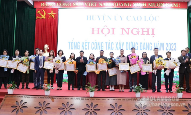 Huyện ủy Cao Lộc tổng kết công tác xây dựng Đảng năm 2023
