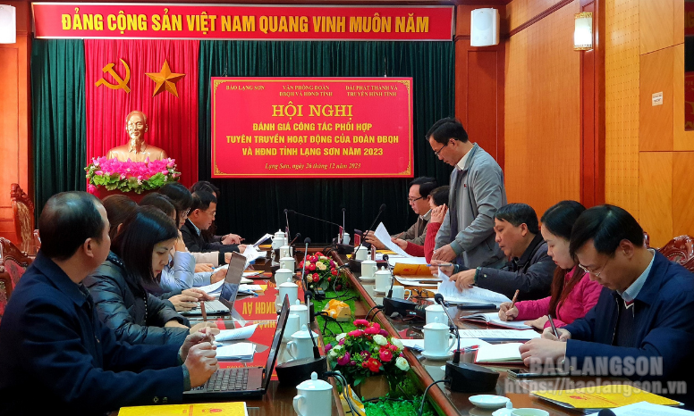 Đánh giá công tác phối hợp tuyên truyền giữa Văn phòng Đoàn ĐBQH & HĐND tỉnh với Báo Lạng Sơn, Đài PTTH