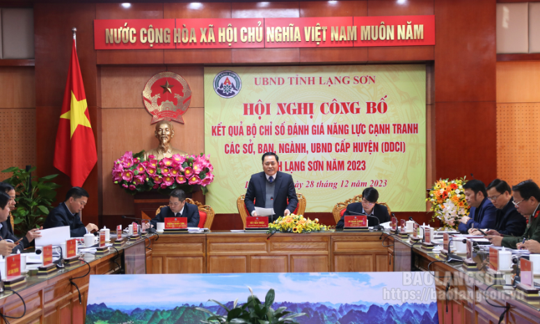binh và Xã hội đứng đầu bảng xếp hạng bộ chỉ số năng lực cạnh tranh cấp sở, ban, ngành, địa phương năm