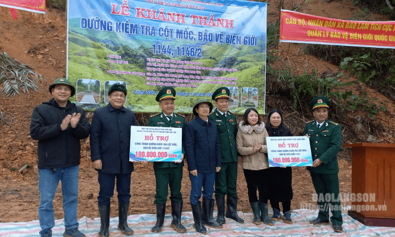 Khánh thành công trình đường lên kiểm tra cột mốc 1144, 1146/2