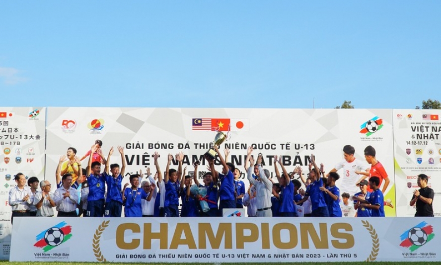 PVF vô địch Giải Bóng đá thiếu niên quốc tế U13 Việt Nam-Nhật Bản