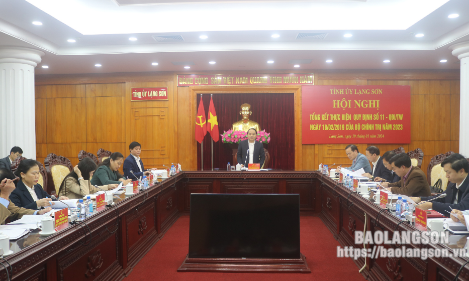 Tổng kết thực hiện Quy định số 11 năm 2023: Tập trung chỉ đạo thực hiện tốt công tác nắm tình hình, kịp