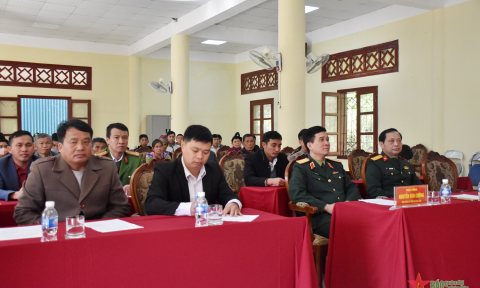 Tổng cục Hậu cần trao quà Tết tặng các gia đình chính sách và hộ nghèo tỉnh Điện Biên