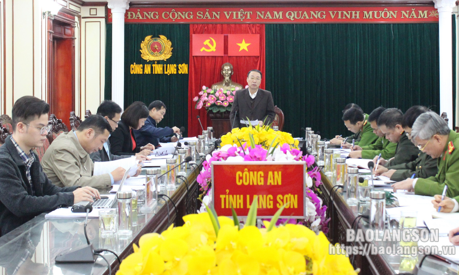 Đoàn Kiểm tra số 3 của Ban Chỉ đạo Phòng, chống tham nhũng, tiêu cực tỉnh kiểm tra tại Đảng ủy Công an