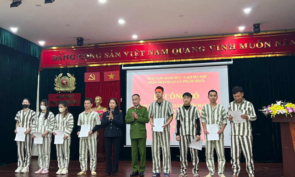 Giảm án phạt tù cho cho 83 phạm nhân dịp Tết Nguyên đán 2024