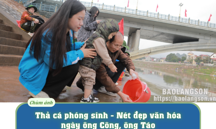 Thả cá phóng sinh - Nét đẹp văn hóa ngày ông Công, ông Táo