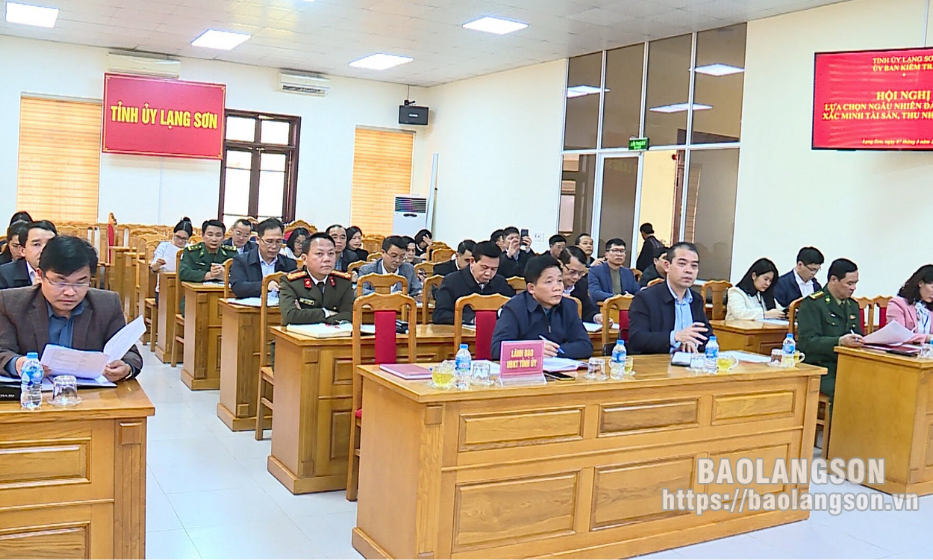 Lựa chọn ngẫu nhiên 34 đảng viên để xác minh kê khai tài sản, thu nhập năm 2024