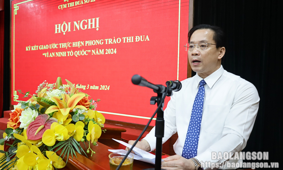 Hội nghị ký kết giao ước thực hiện phong trào thi đua “Vì an ninh Tổ quốc”năm 2024