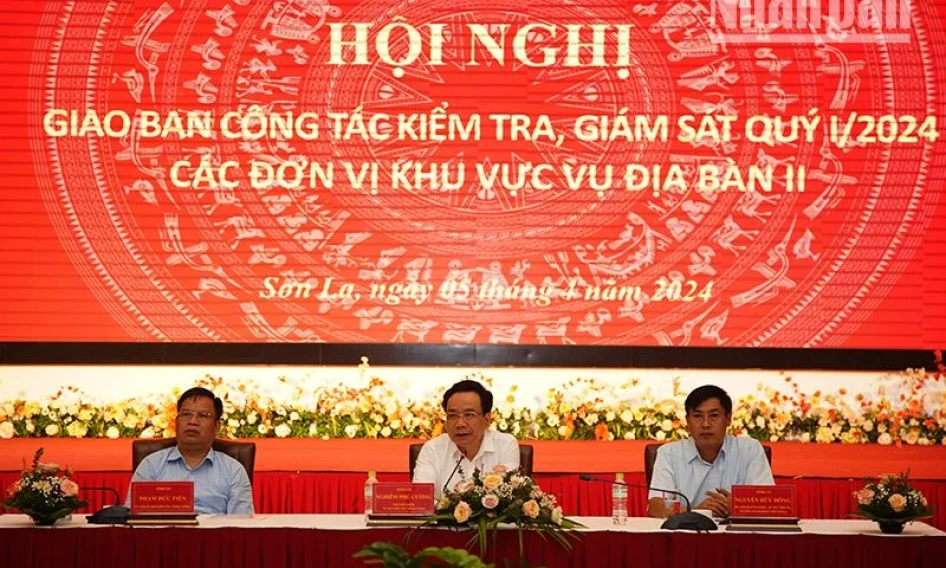 Ủy ban Kiểm tra Trung ương tổ chức giao ban các đơn vị khu vực Vụ Địa bàn II