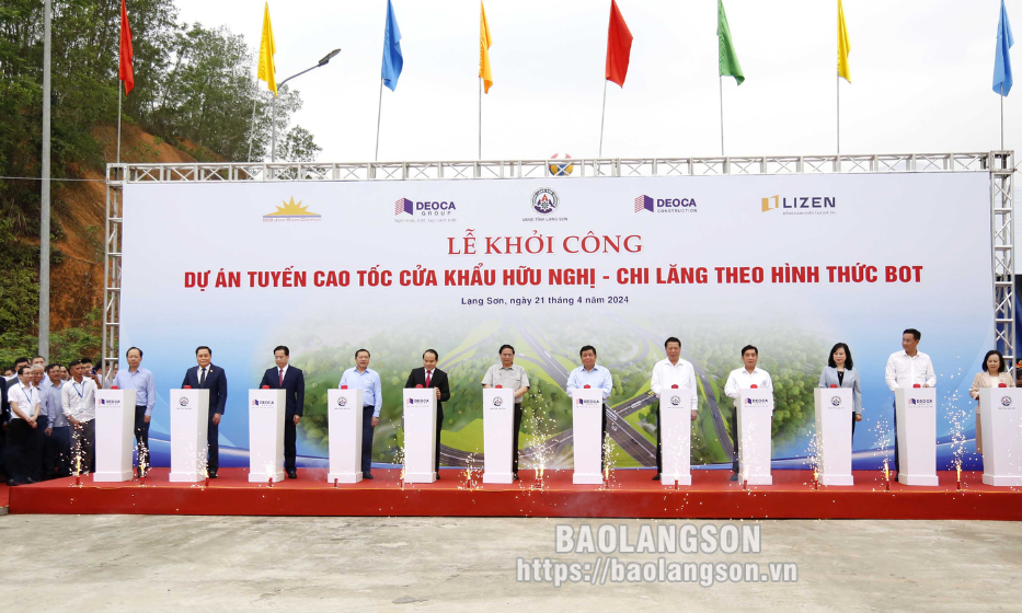Thủ tướng phát lệnh khởi công cao tốc tuyến Hữu Nghị-Chi Lăng: Ba ca bốn kíp thi công đẩy nhanh tiến độ dự án