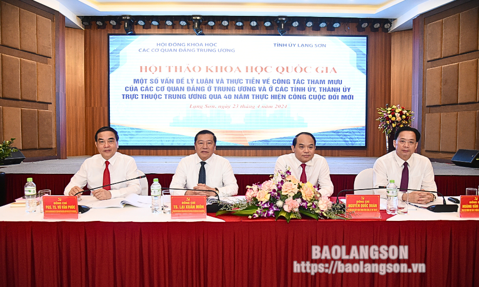 Hội thảo Khoa học về công tác tham mưu của các cơ quan Đảng qua 40 năm thực hiện công cuộc đổi mới
