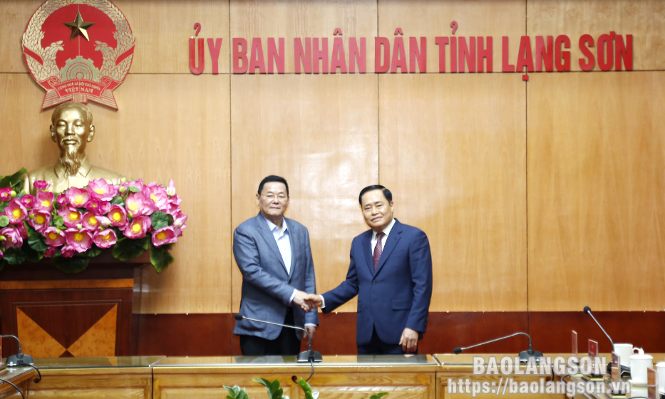 Chủ tịch UBND tỉnh làm việc với Đoàn công tác của Bộ Thương mại Thái Lan và Đại sứ quán Thái Lan tại
