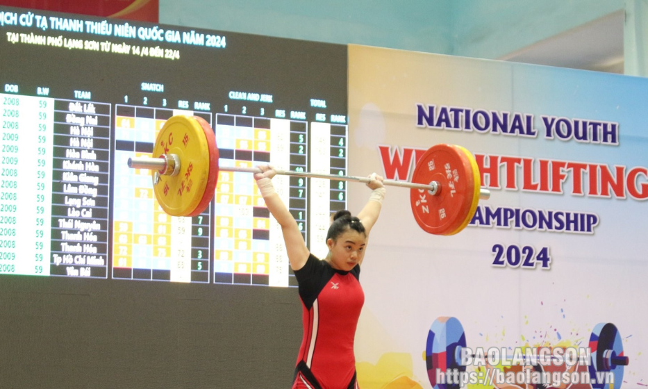 Dấu ấn giải vô địch cử tạ thanh thiếu niên quốc gia năm 2024