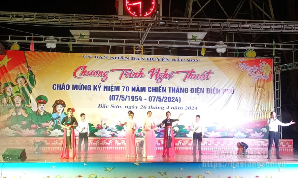Bắc Sơn: Đặc sắc chương trình nghệ thuật chào mừng kỷ niệm 70 năm Chiến thắng Điện Biên Phủ