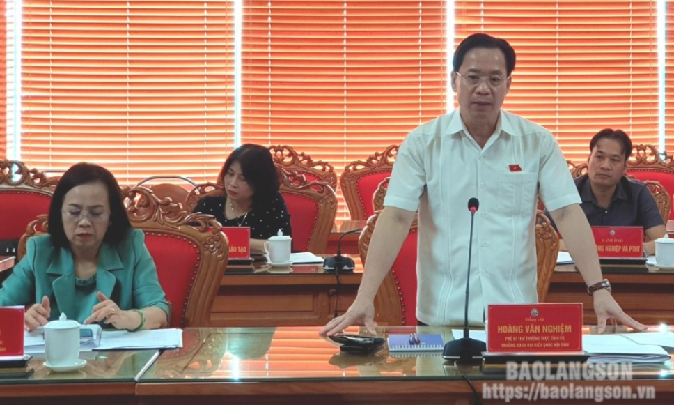 Đoàn đại biểu Quốc hội tỉnh làm việc với UBND tỉnh và các cơ quan, đơn vị liên quan trước kỳ họp thứ
