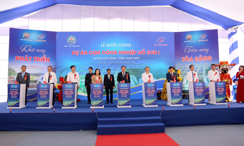 Khởi công dự án Cụm công nghiệp Hồ Sơn 1 (Hữu Lũng)