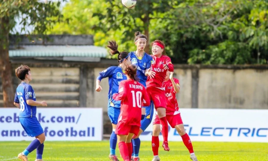 Lượt 6 Giải bóng đá nữ vô địch quốc gia: Thái Nguyên T&T thắng đậm 4-0 trước Hà Nội II