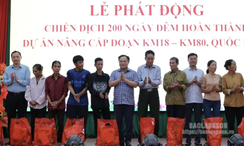 Phát động chiến dịch 200 ngày đêm hoàn thành Dự án nâng cấp đoạn Km18-Km80 Quốc lộ 4B