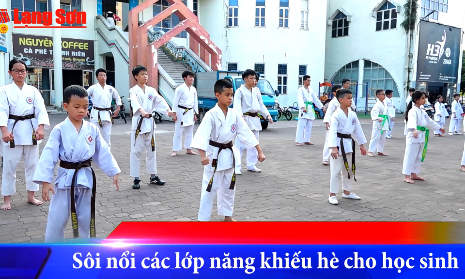 Sôi nổi các lớp năng khiếu hè cho học sinh