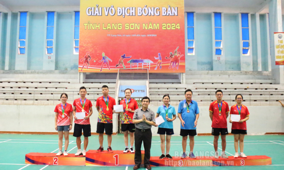 Bế mạc Giải vô địch bóng bàn tỉnh năm 2024