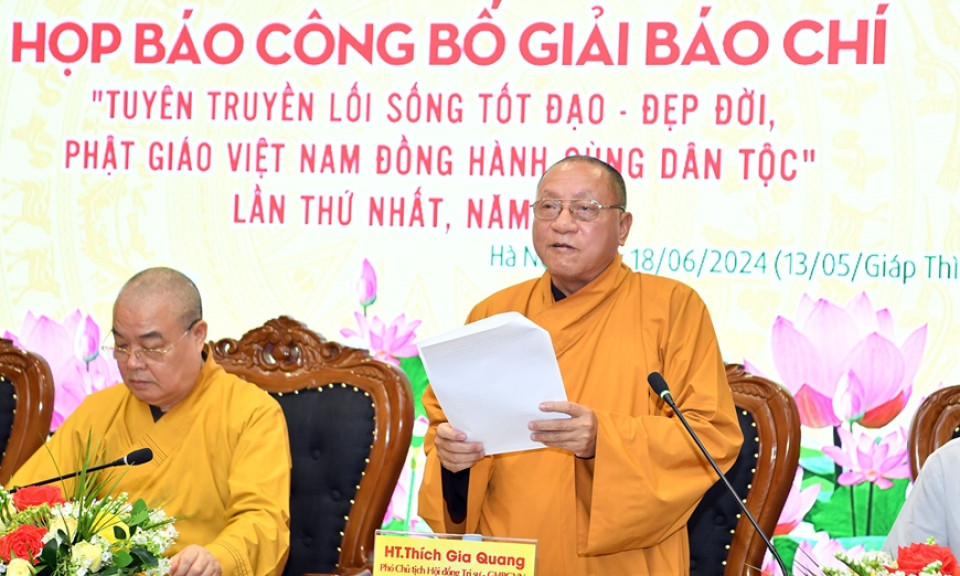 Phát động Giải báo chí toàn quốc viết về Phật giáo