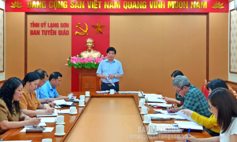 Họp Ban Tổ chức, Hội đồng giám khảo Cuộc thi chính luận lần thứ tư, năm 2024: Thống nhất đưa 96 tác phẩm