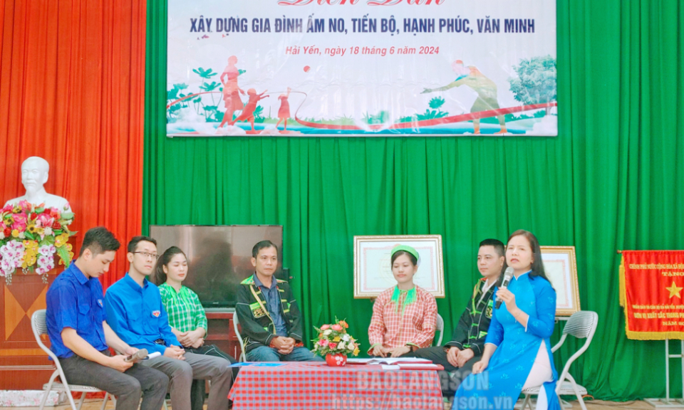 Cao Lộc tổ chức diễn đàn xây dựng gia đình trẻ ấm no, tiến bộ, hạnh phúc, văn minh