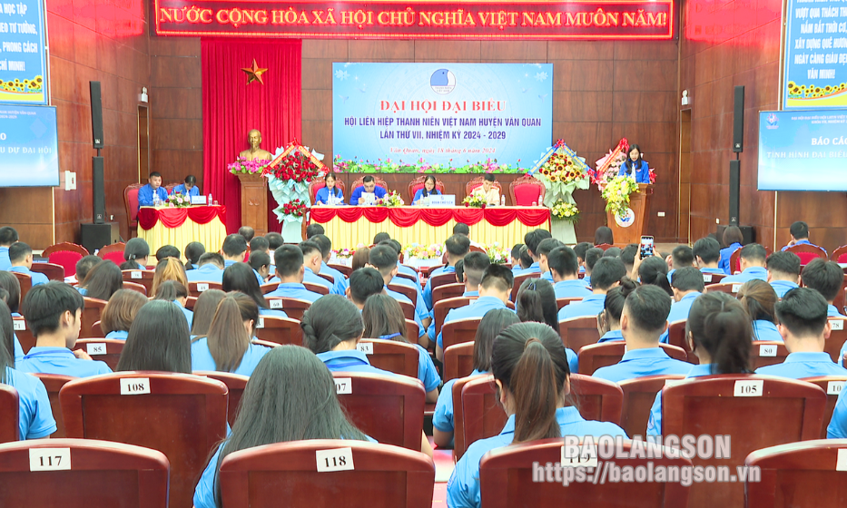 Đại hội đại biểu Hội Liên hiệp thanh niên Việt Nam huyện Văn Quan lần thứ VII, nhiệm kỳ 2024 – 2029